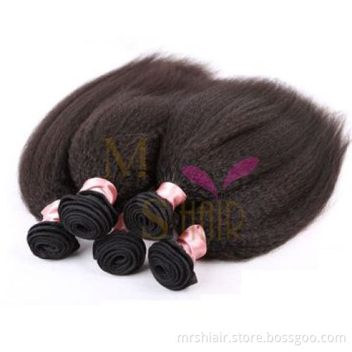 100% Unprocessed Virgin Human Hair Italian Yaki/Coarse Yaki Virgin Hair Weft